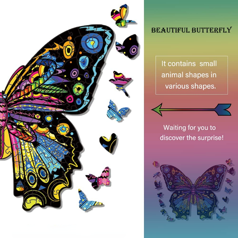 Paper Animal Shape Puzzle Unique Shape Puzzle Magic Paper Puzzle