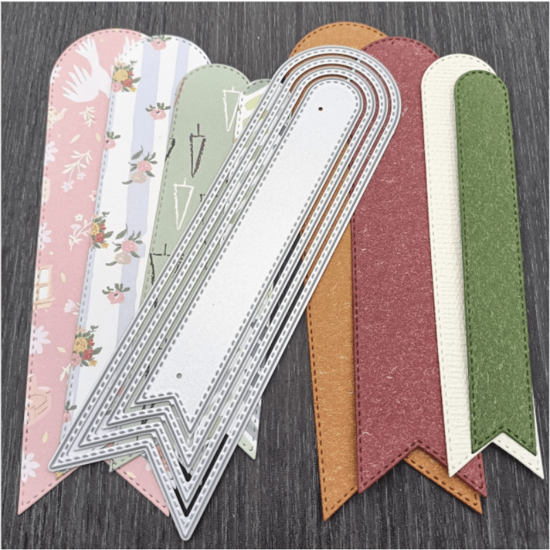 3 Types Deckle Edge Rulers Cutting Dies Multi-Use Paper Tearing