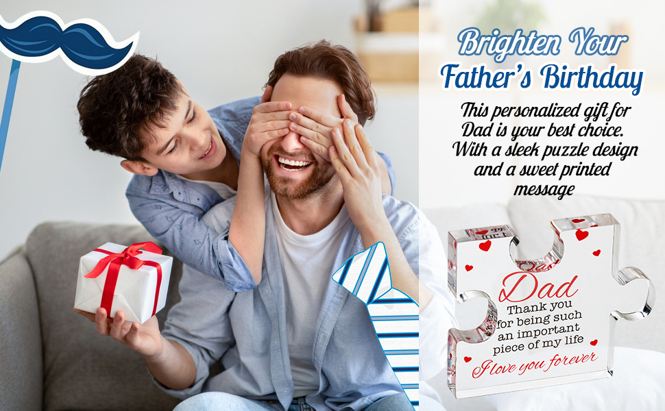 Acryl Foto Schlüsselanhänger- Fahr Vorsichtig Papa Vatertagsgeschenke –  wasschenk