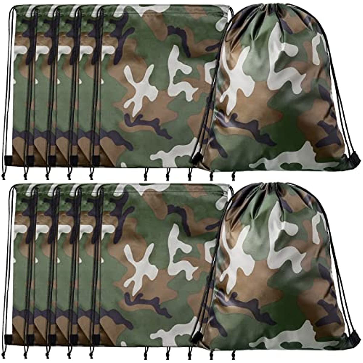 

1pc Lightweight Camouflage Waterproof Drawstring Backpack For Men And Women - Perfect For Travel, Sports, And Gym Use