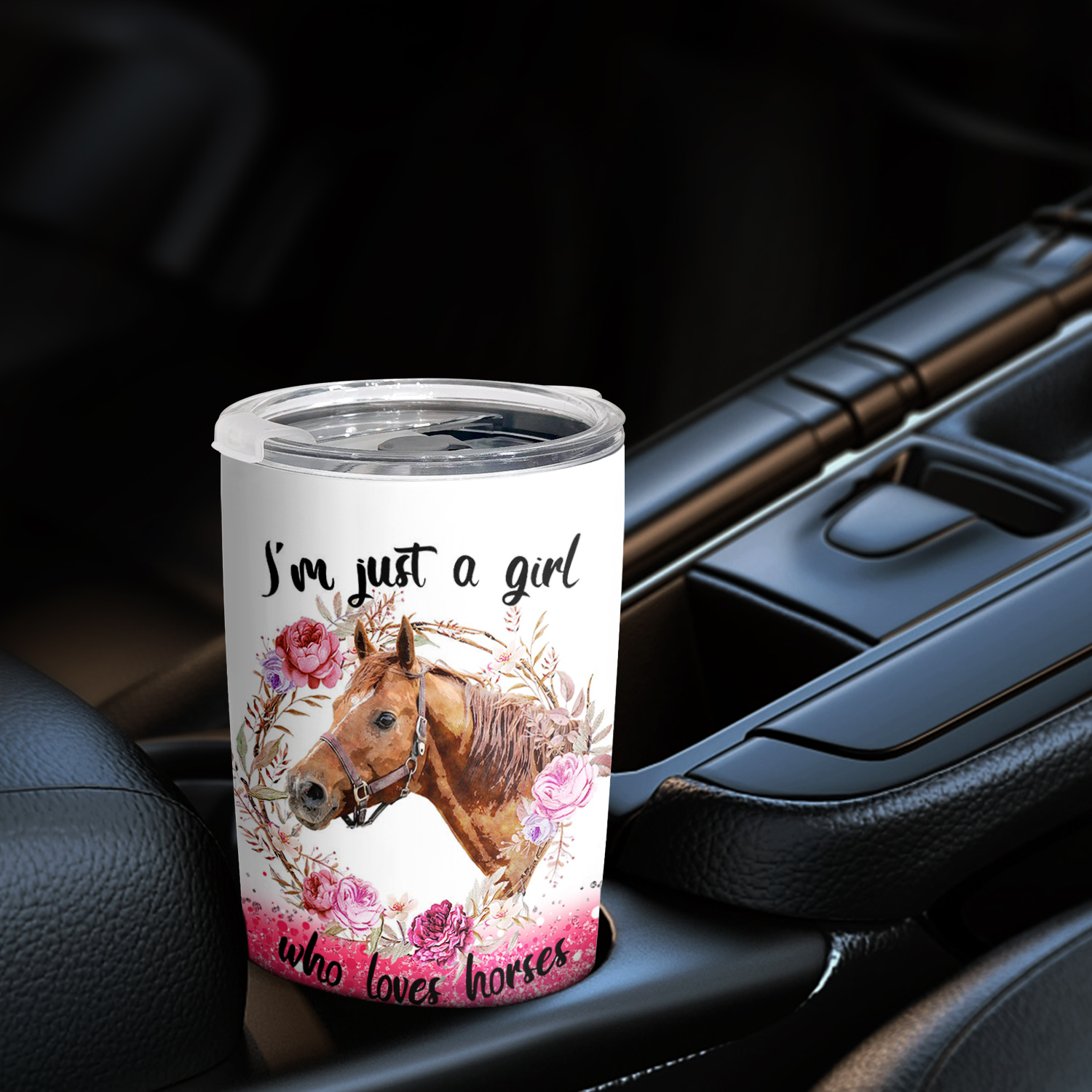 

1pc Who Horses Insulated Lid Steel Double Cup Mug For , ,