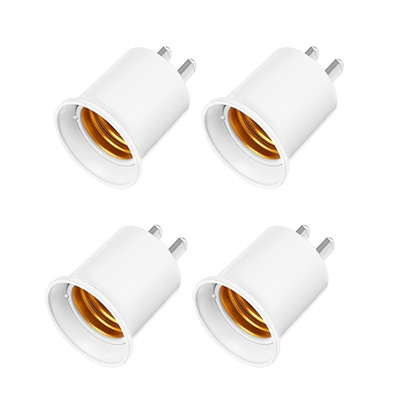 E27 Socket Adapter to 3 E27 Standard LED Bulbs Splitter Adapter,E26 E27  Universal lamp holder with 360 Degrees Adjustable 180 Degree Bending (3 in  1
