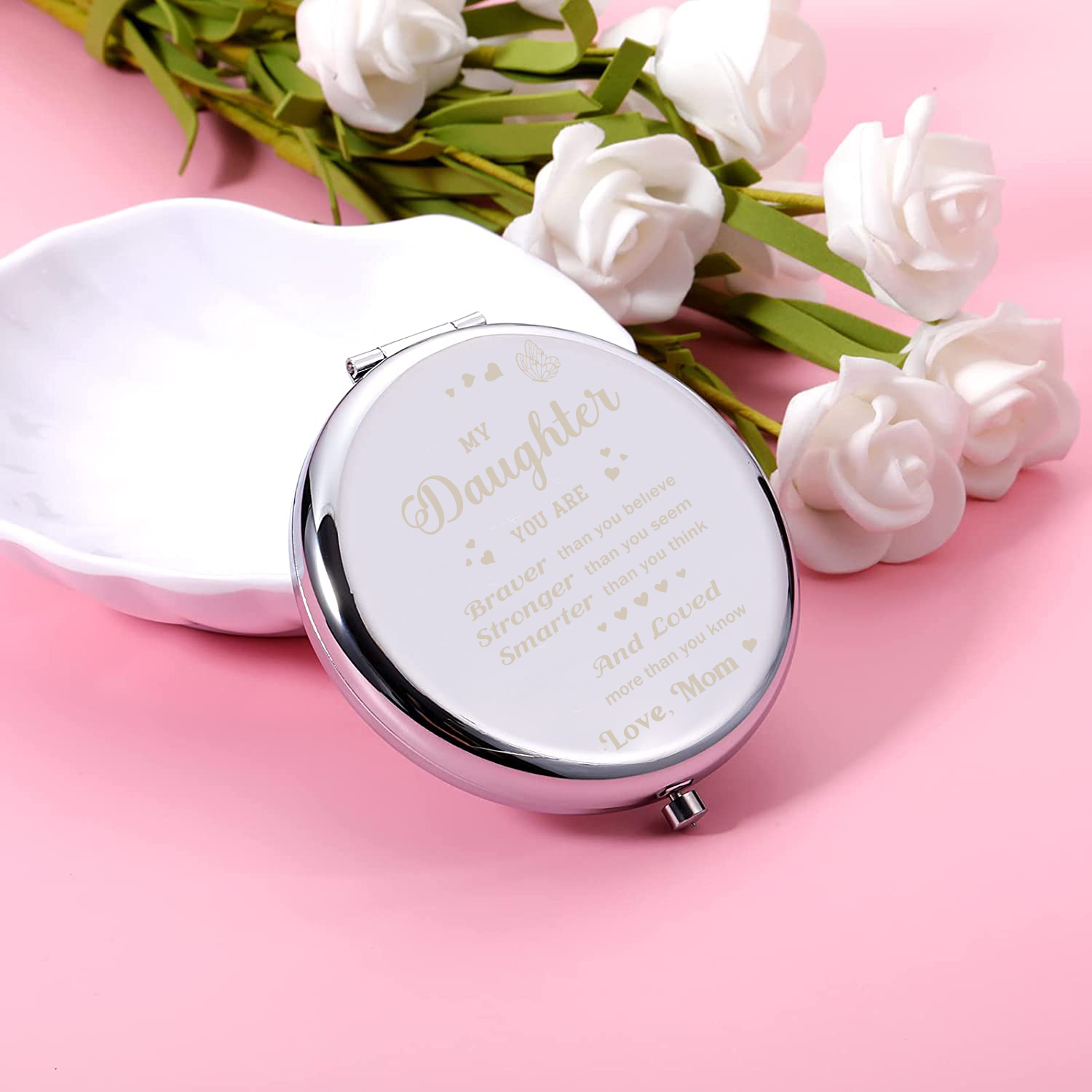 Tatuo 24 Set Inspirational Appreciation Gifts Compact Mirrors Bulk for  Women Gift Sets Pocket Makeup Mirrors for Purses for Bachelorette Bridal  Party Souvenir Gift