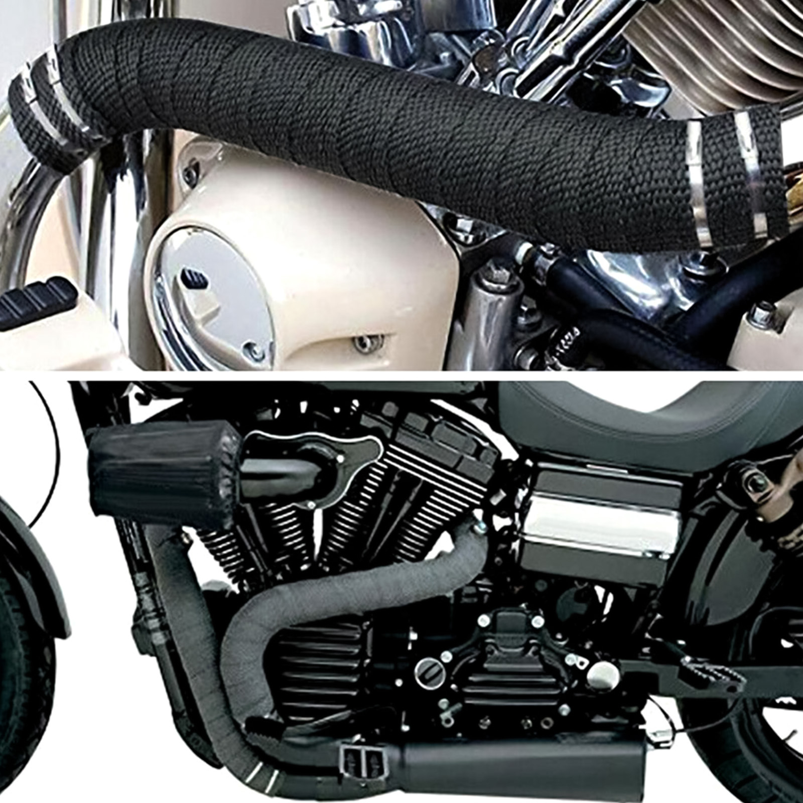 Hitzeschutzband 1 Stück Motorrad Schalldämpfer Thermoband Auspuff