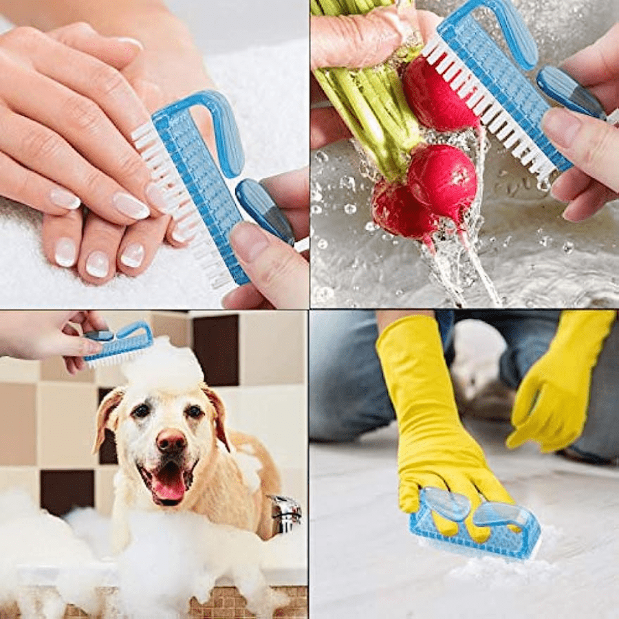 Cleaning Nail Brush Double Sided Hand Fingernail Scrub Brush,brushes  Cleaner Hand Scrub Cleaning Brush Kit For Toes, Shower,garden,pet, For  Women & Men - Temu