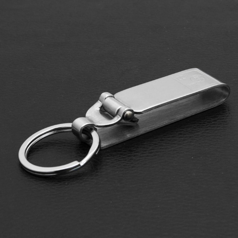 Temu 2pcs Heavy Duty Key Holder Belt with 4pcs Metal Key Rings, Stainless Steel Keychain for Men, Tactical Key Clip for 3.8-5.7cm Width Duty Belt for