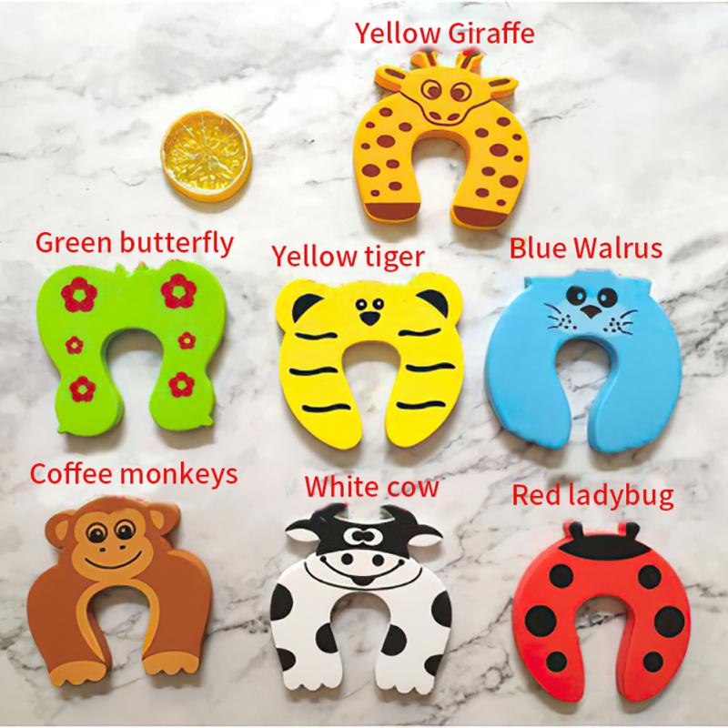 Cartoon Animal Door Stopper, Cushion Decorative Holder Lock Safety