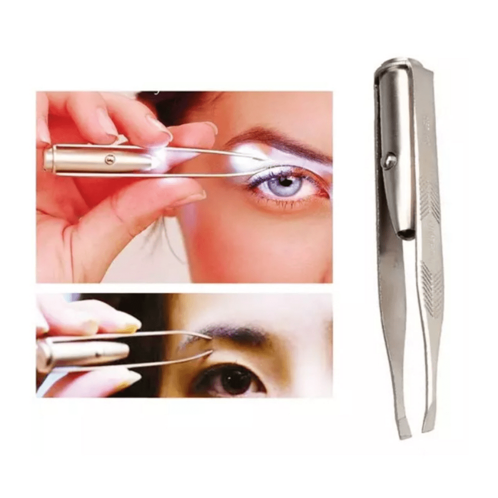 Tweezers With Led Light, Eyebrow  Eyelash Hair Removal Tool, Pluck  Trim  Unwanted Hair Professional Tool, Lighten Dark Areas For Better Accuracy  Stainless Steel Tweezers Temu Belgium