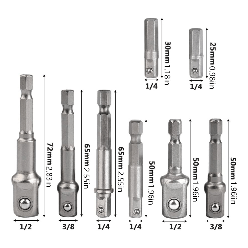 Drill Socket Adapter Kit Impact Drill Extension Bit Socket Temu