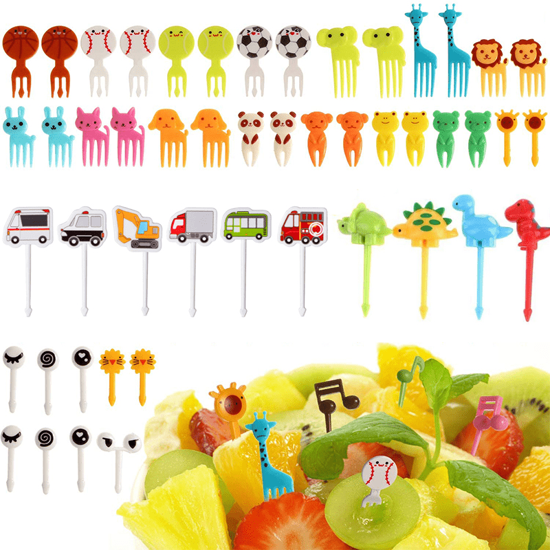 10 Mini Forchette Da Frutta A Forma Di Animale Simpatico Cartone Animato,  Perfette Per Bento, Pranzi E Decorazioni Per Feste., Trova Grandi Offerte  Ora