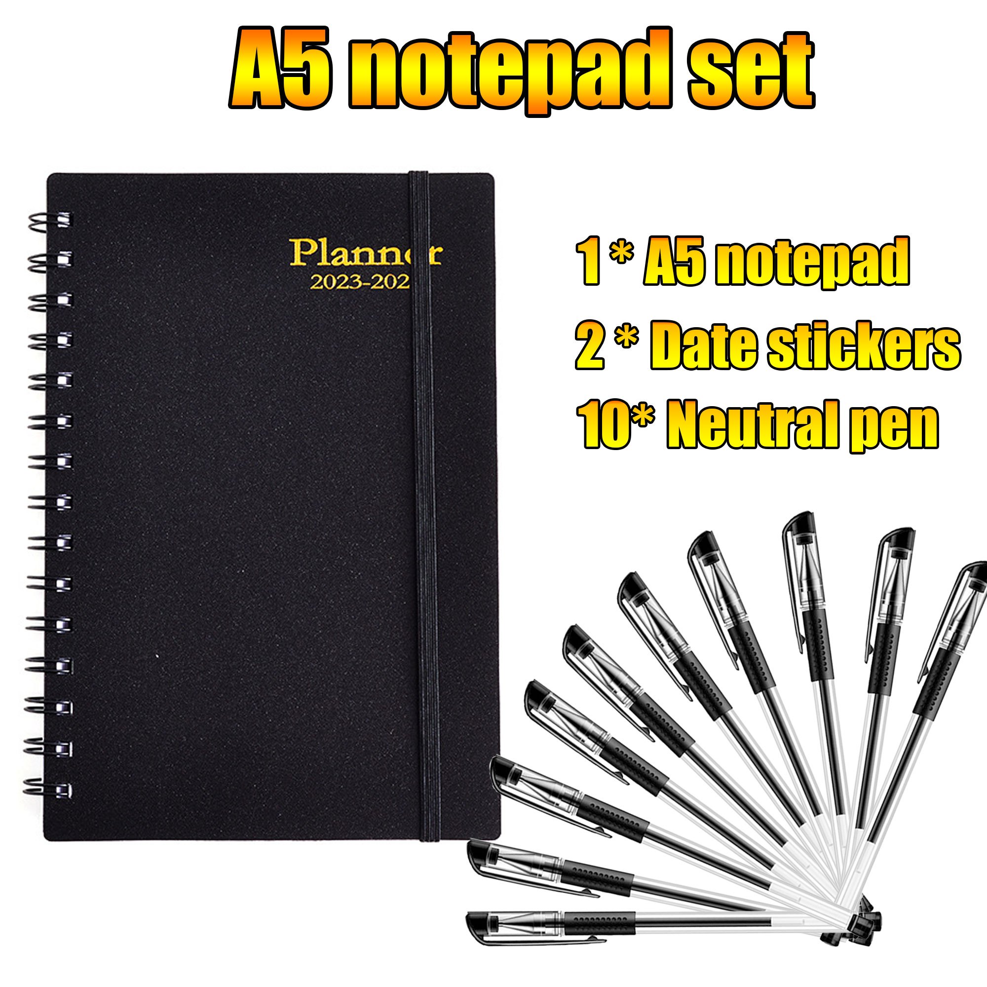 A5 Anime Notebook Set Lederen Journal En Ketting Veer Pen Animatie