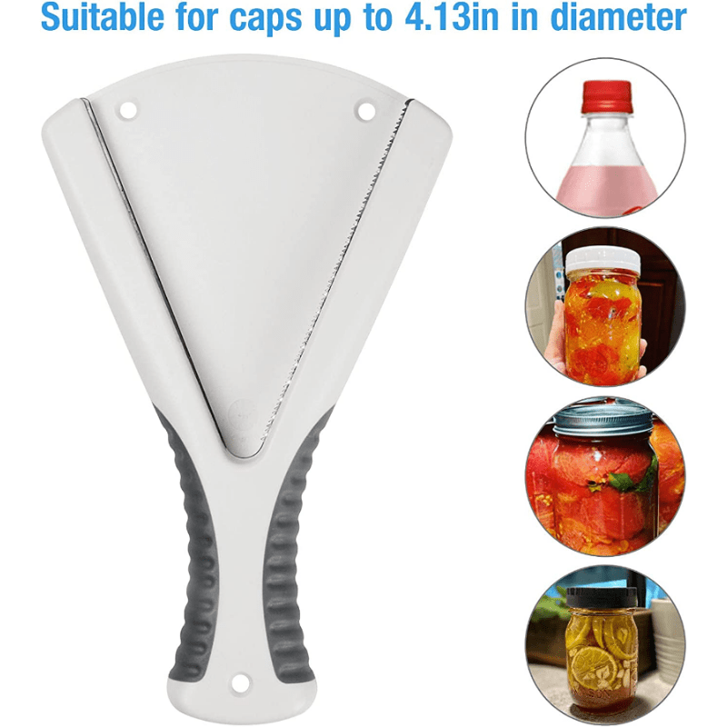 5 in 1 Can Opener Manual,Stainless Steel Bottle Opener For Arthritic  Hands,Multifunction Jar Opener For Seniors With Arthritis,V-Shped Jar  Opener For
