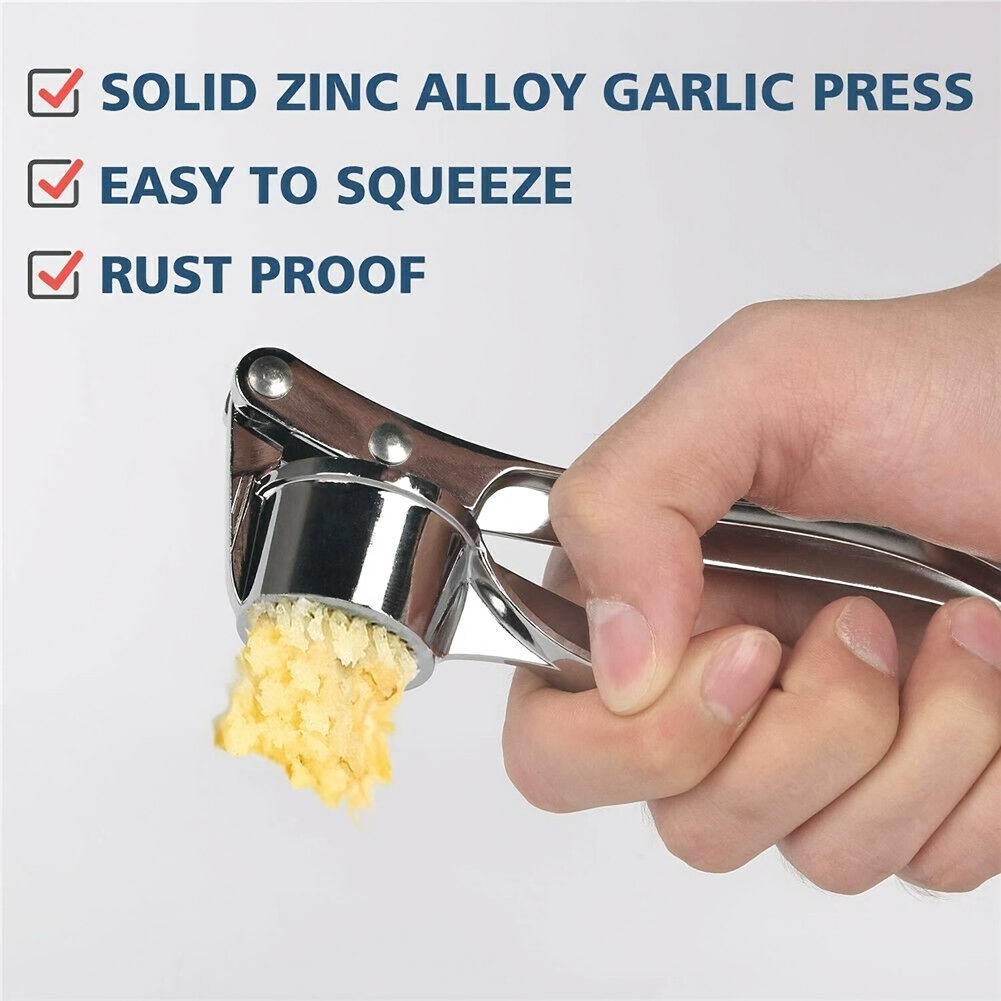 Garlic Press Grinder Zinc Alloy Manual Garlic Crusher Ginger Squeezer  Masher Ginger Mincer Household Kitchen Mini Cooking Tools - AliExpress