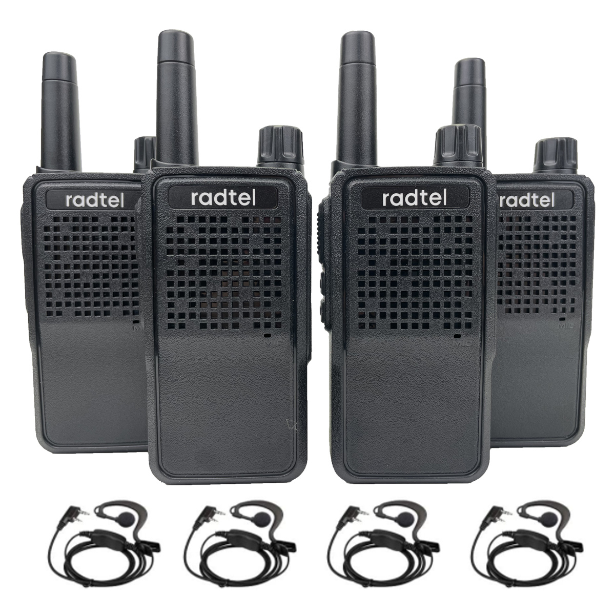 walkie talkies para adultos de largo alcance con auriculares, radios  portátiles de dos vías LCD VOX NOAA radios recargables walkie talkies con  base de