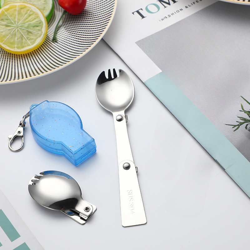 304 Stainless Steel Folding Portable Tableware Outdoor - Temu