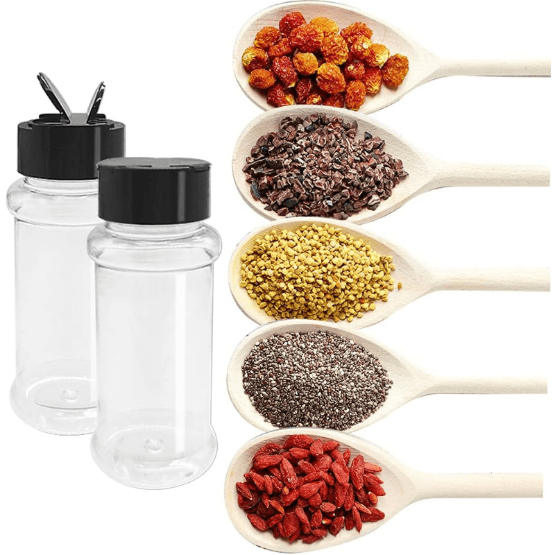 1 Travel Spice Containers, Shaker Jars, Clear Plastic Container Jars With  Labels, Concise Ang Practical,airtight , Pour/sift Shaker Lid, Perfect For  Bbq, Camping, Hiking, Barbecue, Travel And Kitchen - Temu