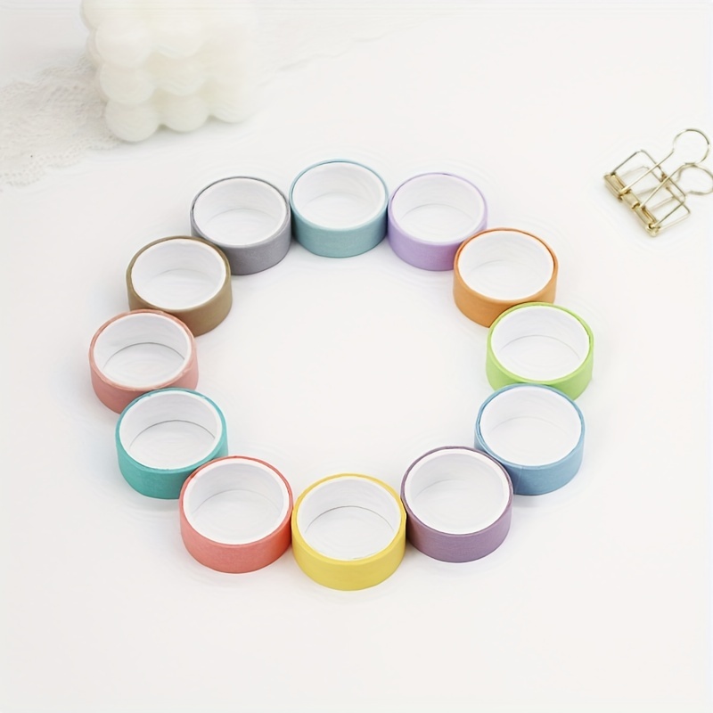 Candy Color Plain Color Rainbow Tape - Temu