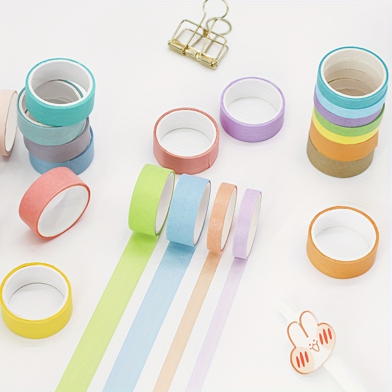 Candy Color Plain Color Rainbow Tape - Temu