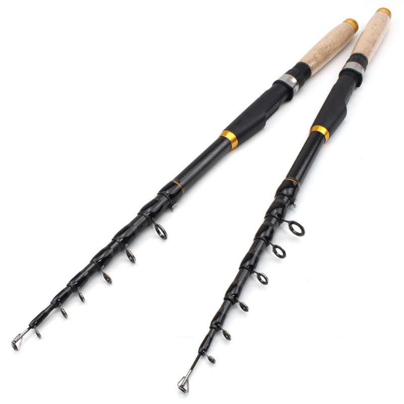 Compact Durable Retractable Fishing Rod Comfortable Wooden - Temu