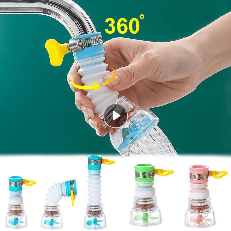 4every 360°Rotating Faucet Nozzle Water Filter 3PCS Filter Sprayer Faucet  Water Saving Device Pressurized Shower Faucet Accessories Household Kitchen  Faucet Filter Silicone Mouth Long Service Life: : Tools & Home  Improvement