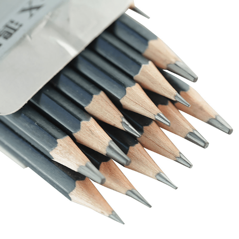 14pcs/set Graphite Sketching Pencils Professional Pencil Set for Drawing  (12B 10B 8B 7B 6B 5B 4B 3B 2B B HB 2H 4H 6H )