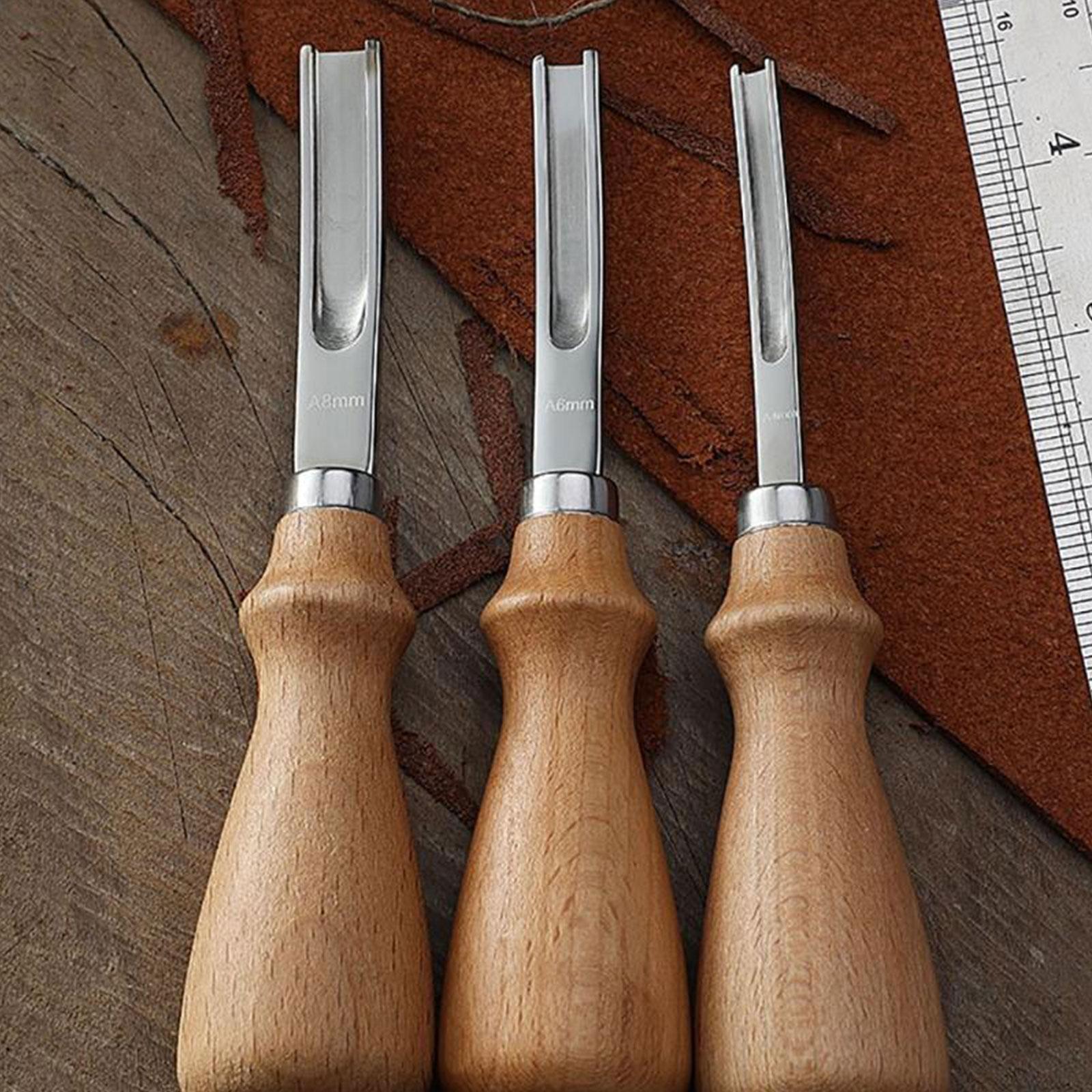 Leather Cutting Tool DIY Craft Cut Edge Skiving Carving Cutter Blade Tools  Knife