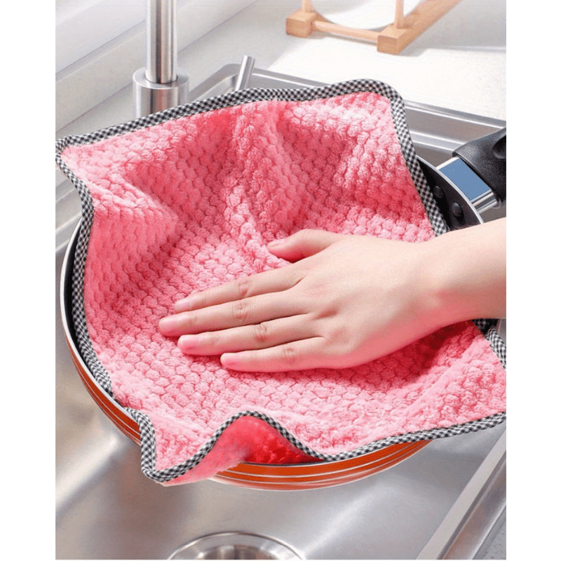 Oil-proof Cloth Coral velvet Dish Towel Kitchen Cleaning Rag - buy  Oil-proof Cloth Coral velvet Dish Towel Kitchen Cleaning Rag: prices,  reviews