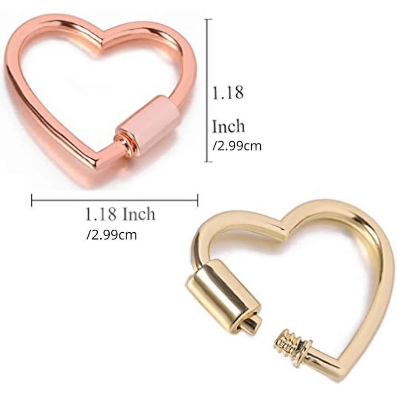 Heart Shaped Carabiner Lock Chain