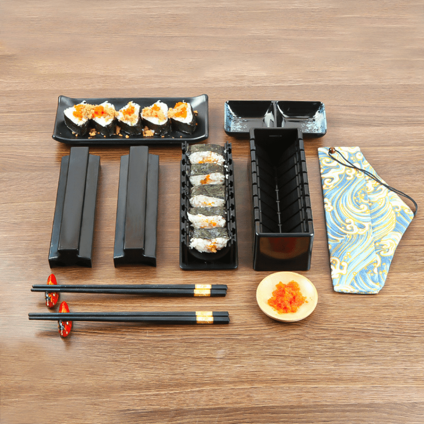 12 Unids/set Kit Hacer Sushi Máquina Hacer Sushi Juego Hacer - Temu