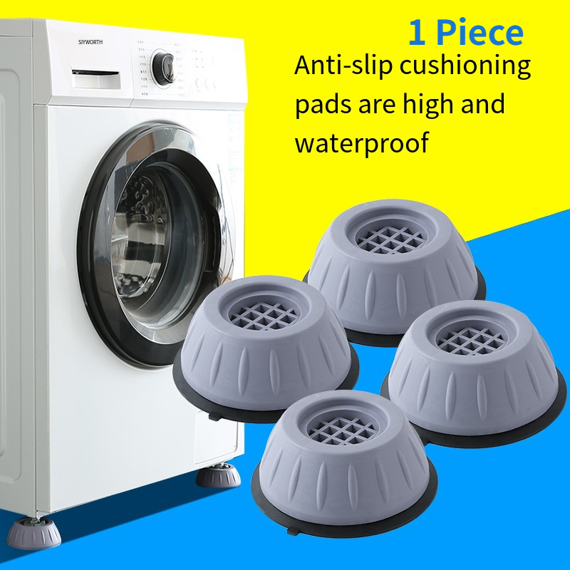 Almohadillas antivibración para pies, 1/4 piezas, patas de goma,  deslizamiento silencioso, alfombrilla para lavadora, soporte para  amortiguadores, soporte para muebles