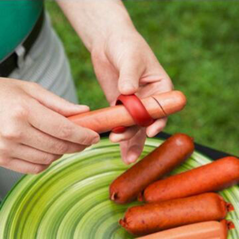 1pc Hot Dog Slicer Hot Dog Knife Bbq Gadget For Sausage Bbq