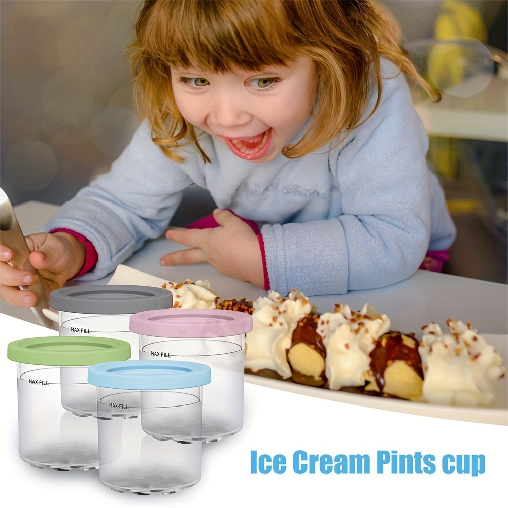 Leak proof Ice Cream Pints With Lids For Ninja Creami Pints - Temu