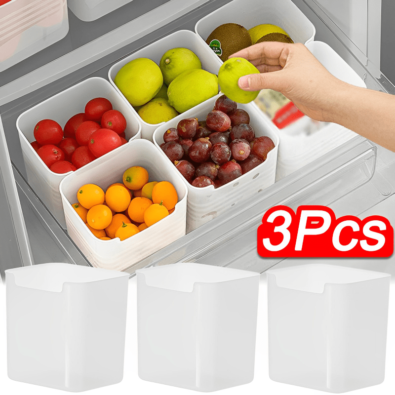 Refrigerator Storage Box Fridge Organizer Fresh Eggs Vegetable Fruit Storage  Box