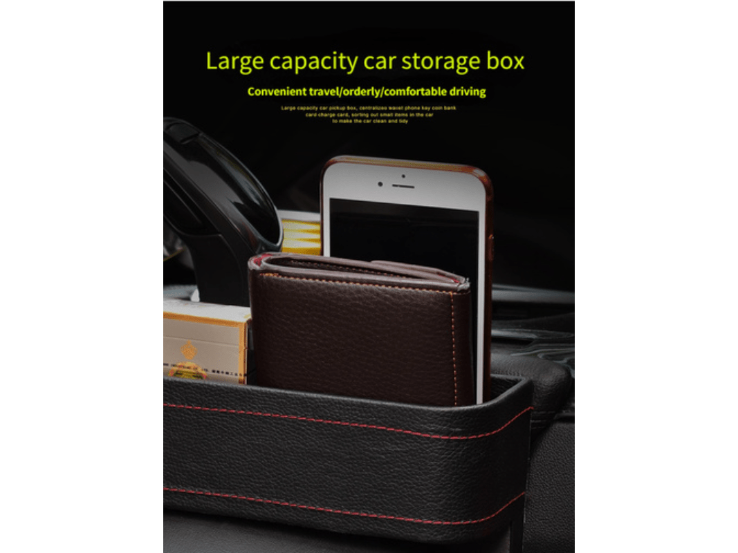 Aufbewahrungsbox für Autositzlücken, universell, einfach zu installieren,  gebrauchsfertiger Organizer für Fahrer und Beifahrer