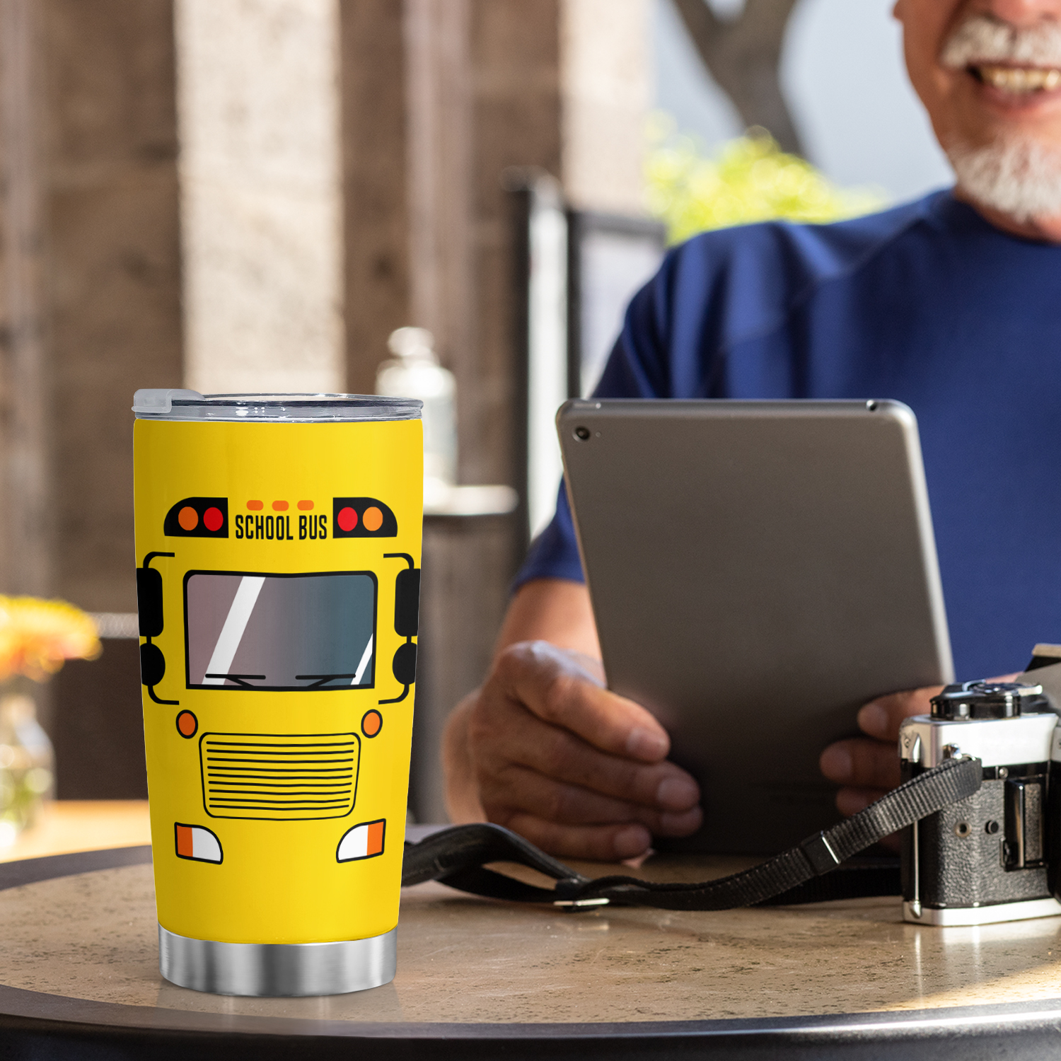 School Bus Driver 12 oz Insulated Water Bottle