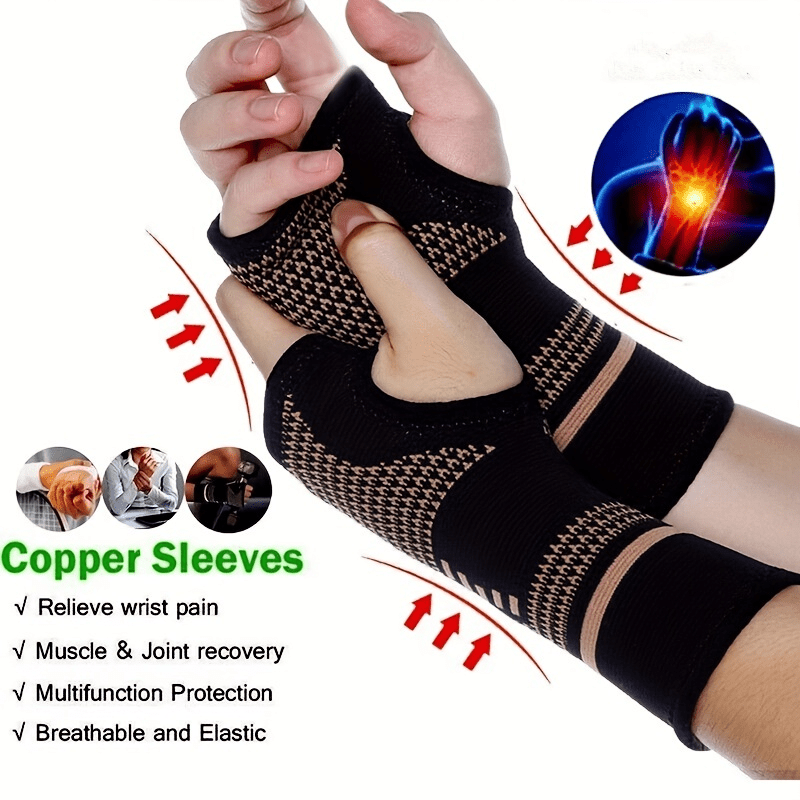 Copper Wrist Support Professional Gym Wristbands Sports Temu