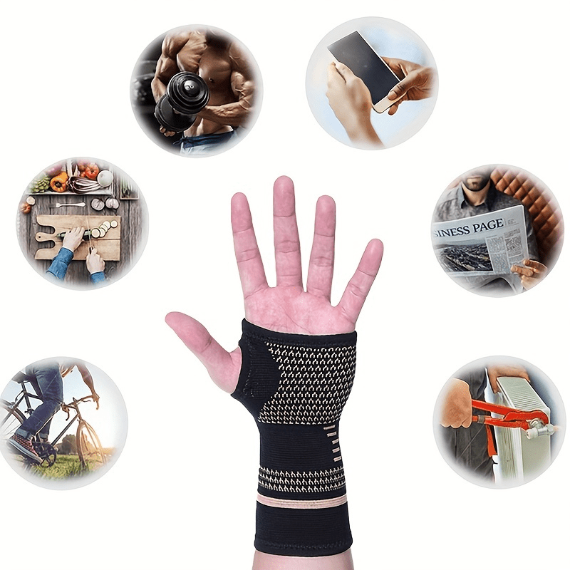 Matrica ™ Copper Fiber High Elastic Palm Brace Bandage Fitness Yoga Wrist  Support Hand Support - Buy Matrica ™ Copper Fiber High Elastic Palm Brace  Bandage Fitness Yoga Wrist Support Hand Support