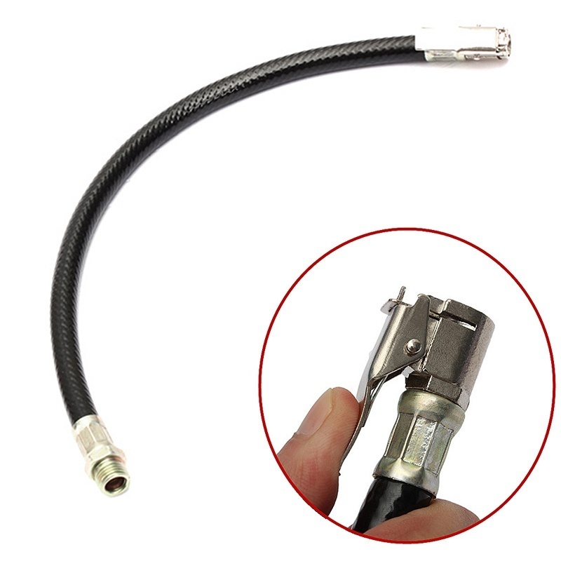 Flexible Car Bicycle Tyre Inflator Hose - Fast Inflatable Rods Clip