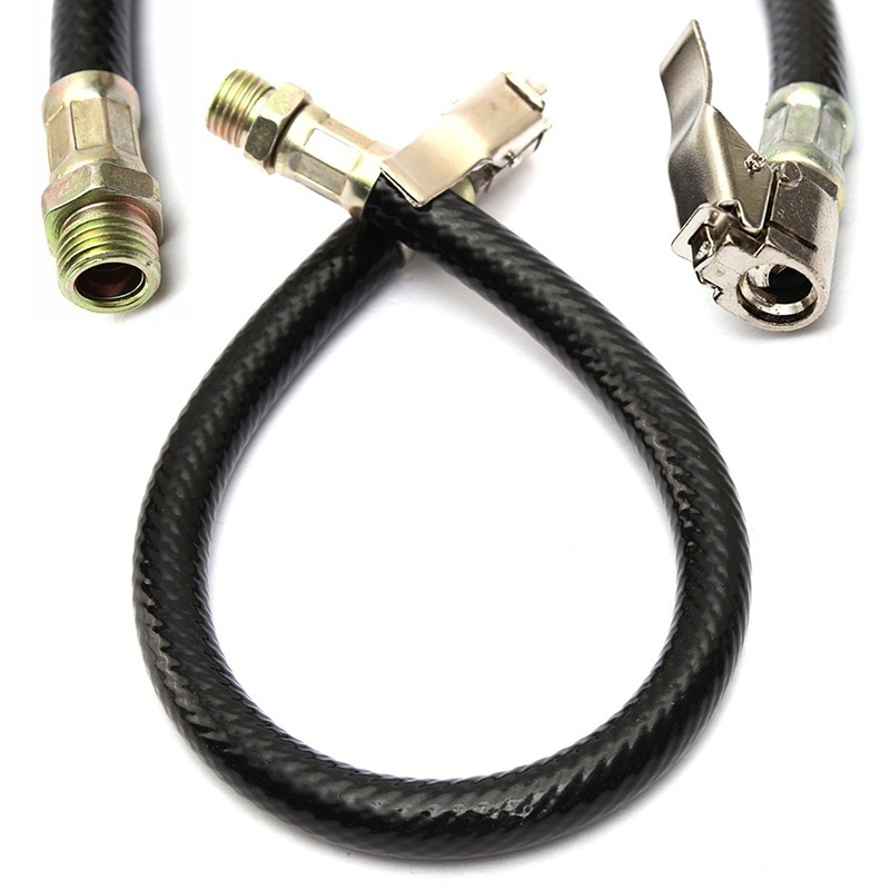 Flexible Car Bicycle Tyre Inflator Hose - Fast Inflatable Rods Clip