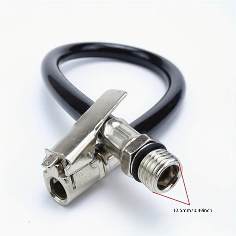 Flexible Car Bicycle Tyre Inflator Hose - Fast Inflatable Rods Clip