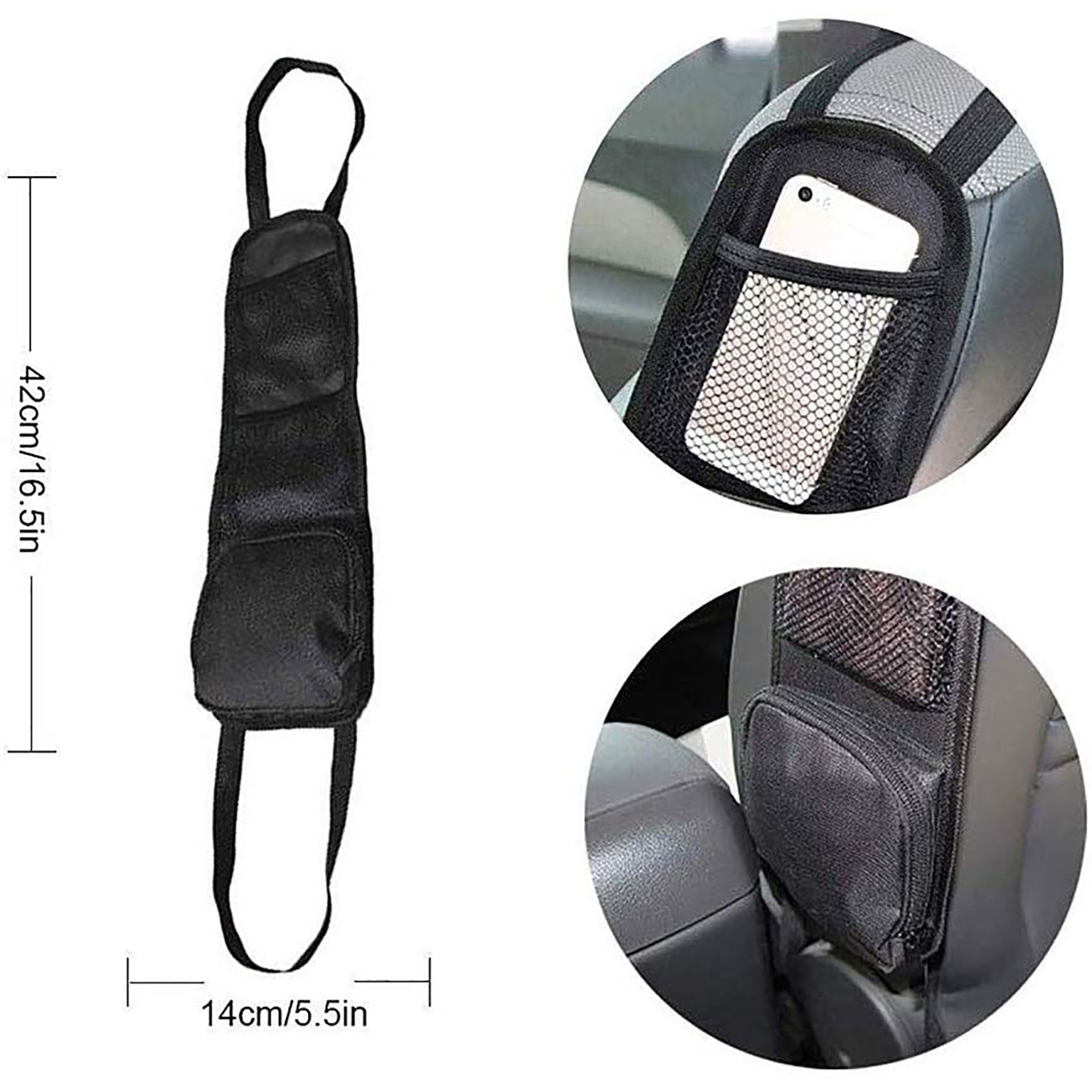 Multi pocket Car Seat Side Storage Bag Universal Drink - Temu