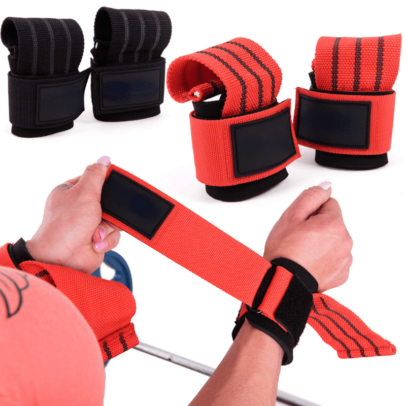 Power Lifting Straps WeightLifting Gym Gloves Deadlift Wrist Straps Hand  Palm Assist Gear For Pull Up