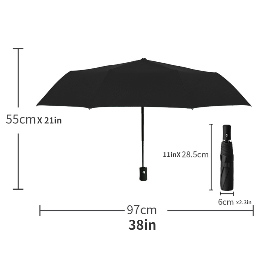 Tragbare Automatische Reise-Regenschirme, Winddichter Kompakter  Regenschirm, Perfekt Für Wind, Auto, Rucksack Und Unterwegs