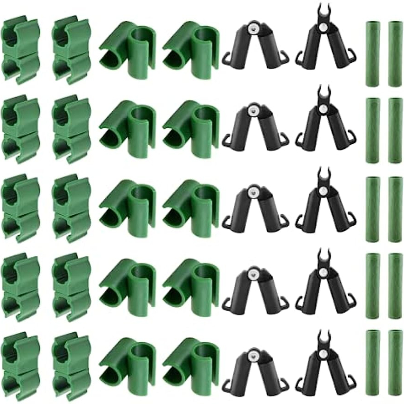 

35pcs, Adjustable Plant Trellis Connector Clips Plastic Plant Connector Stakes Gardening Connector A-type Connecting Joint Buckle Clips For 11mm Plant Supports Climbing Frame (35pcs, 11mm)