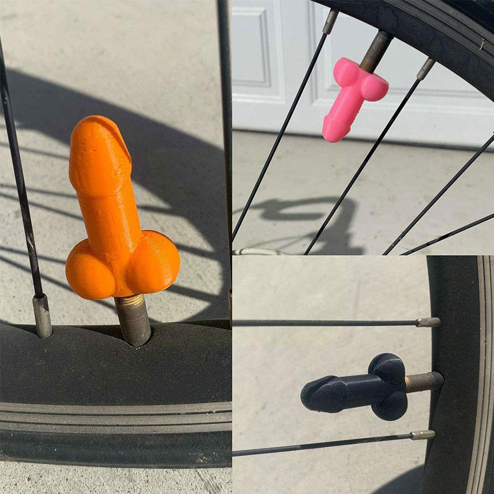 Middle Finger Valve Stem Cap Funny Prank Tire Caps for Car Bicycle
