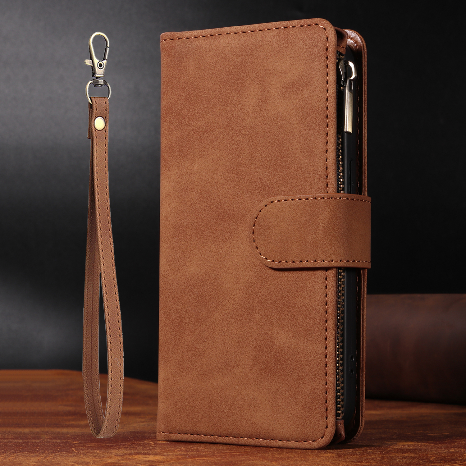 Fashion Square Leather Phone Case For Samsung S21 S20 S10 S9 S8