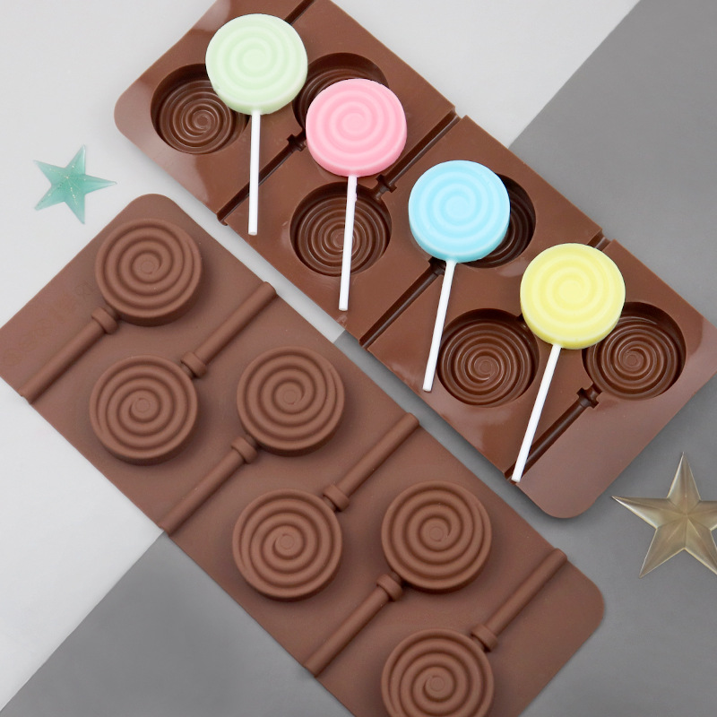 3D Lollipop Mold Silicone Cake POP Molds Lollies Bonbon Chocolate