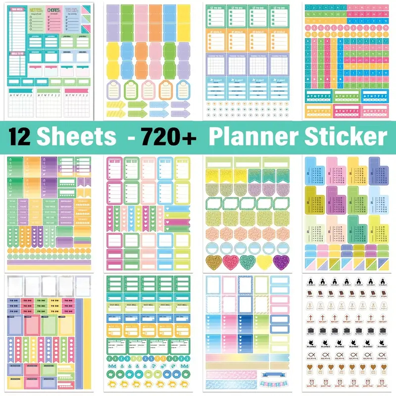 Calendar Planner Sticker Pack, 900 pieces, Mardel