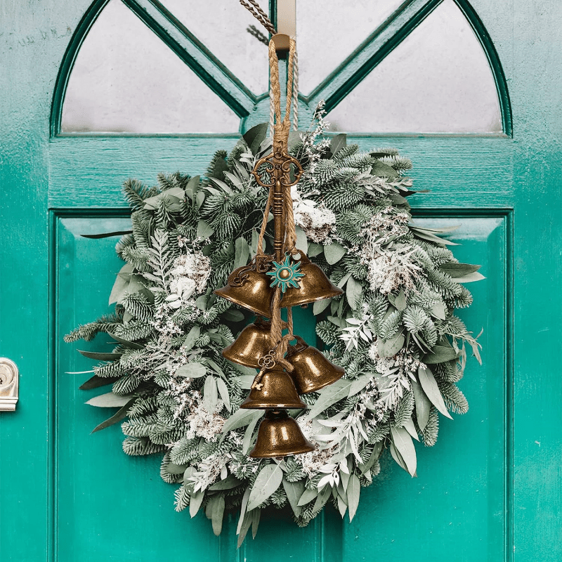 Witch Bells Protection Door Hanger, Handmade Witch Bells Wreath