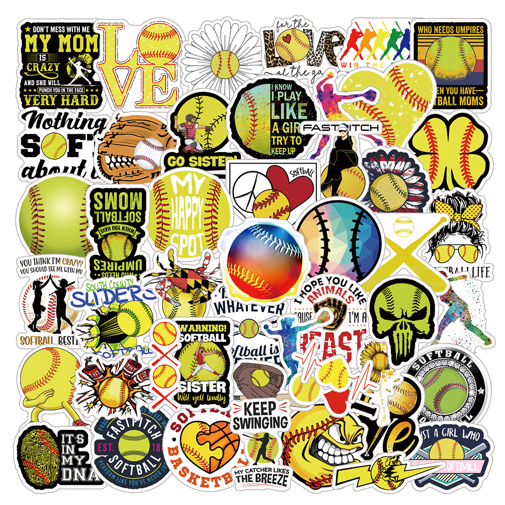 20 PCS Stickers Pack Field Colorful Hockey Aesthetic Vinyl 